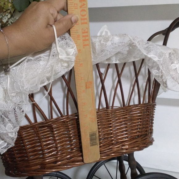 Vintage Victorian Style Baby Carriage with Lace Canopy - Picture 16 of 16